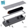 Внутрипольный конвектор Itermic itt.080.400.1800 с естественной конвекцией, высота 80мм, ширина 400мм, длина 1800мм, без решетки