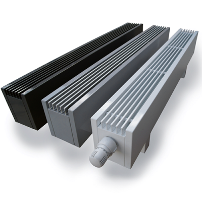 Конвектор напольный Itermic ITF.130.250.2400/RAL 9016 естественная конвекция, высотой 130 мм, шириной 250 мм, длиной 2400 , цвет - белый