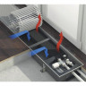 Конвектор внутрипольный Varmann Ntherm N 230.90.1400 RR U EV1 естественная конвекция, ширина 230 мм, высота 90 мм, длина 1400 мм, решетка алюминиевая анодированная в натуральный алюминий