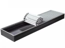 Конвектор КЗТО Бриз 380х100х2100 U (5 Ал 12 втулки черные) внутрипольный, естественная конвекция, ширина 380 мм, высота 100 мм, длина 2100 мм, мощность 1620 Вт.
