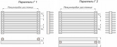 Трубчатый радиатор отопления КЗТО Параллели Г 1-1250-12