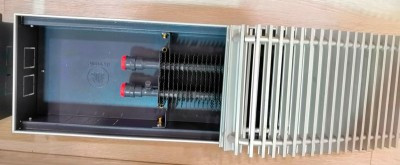 Внутрипольный конвектор Itermic ittz.075.250.600 с естественной конвекцией, высота 75мм, ширина 250мм, длина 600мм, без решетки
