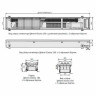 Конвектор встраиваемый в пол Qtherm Electro QE 230.110.1750 RR U EV1 ES ширина 230 мм, высота 110 мм, длина 1750 мм Решетка: анодированная в цвет алюминия