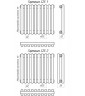 Трубчатый радиатор отопления КЗТО Гармония С25 1-1000-3