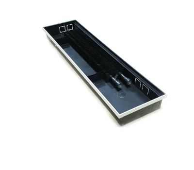 Внутрипольный конвектор Itermic ittl.090.280.800 с естественной конвекцией, высота 90мм, ширина 280мм, длина 800мм, без решетки